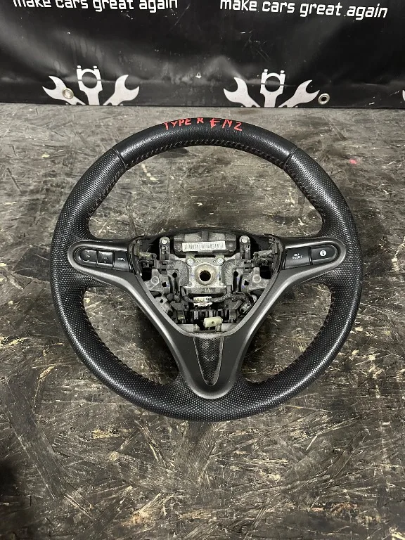 Volan piele cu comenzi 3 spite Honda Civic 8 Type R FN2 - imagine 1